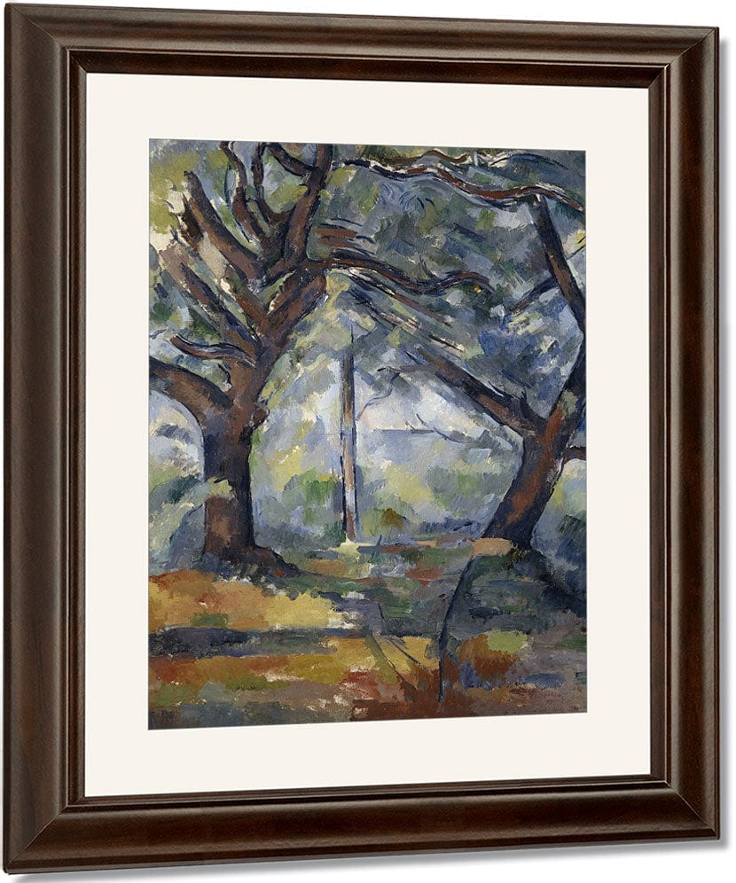 The Big Trees By Paul Cezanne Fine Art Print