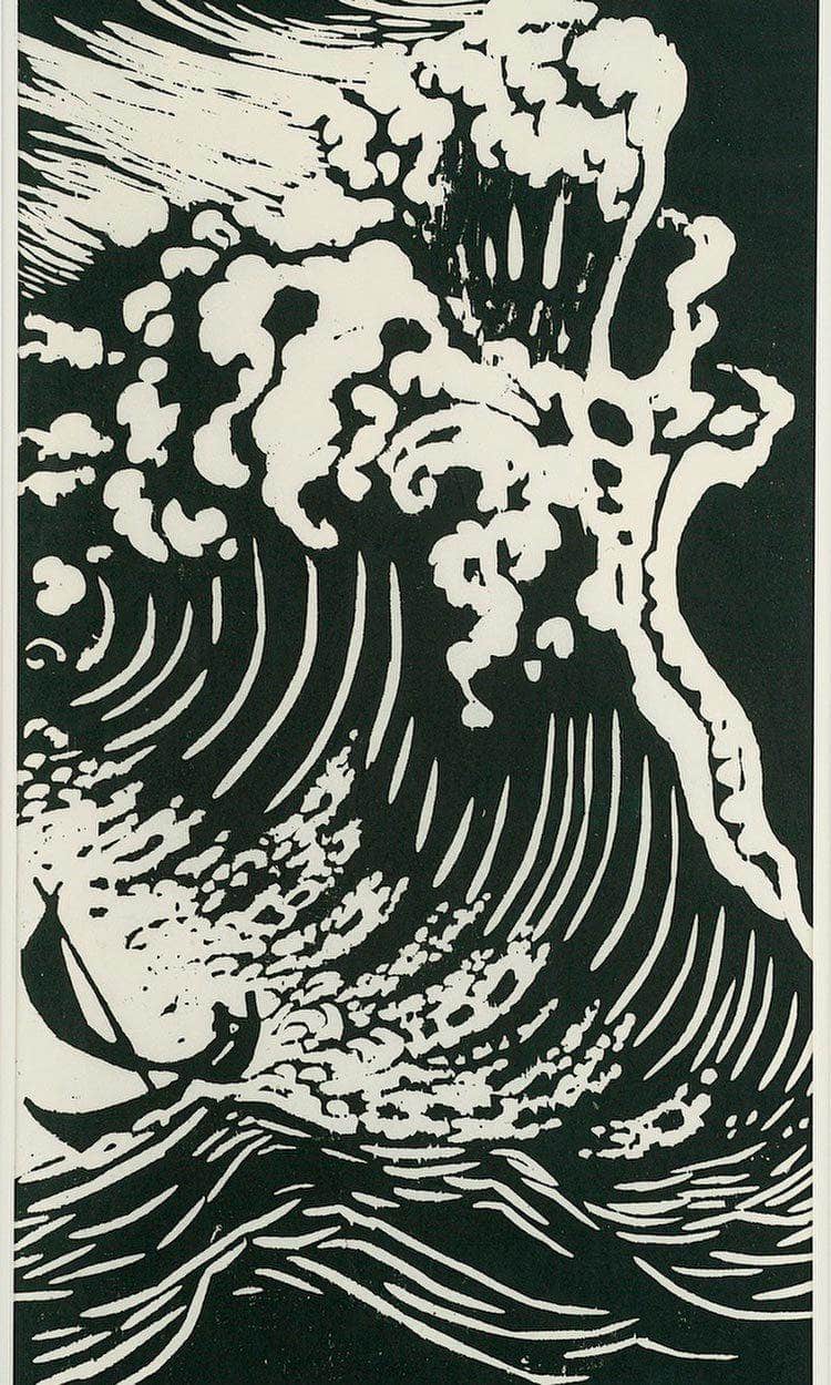 The Big Wave By Nicolai Astrup Fine Art Print