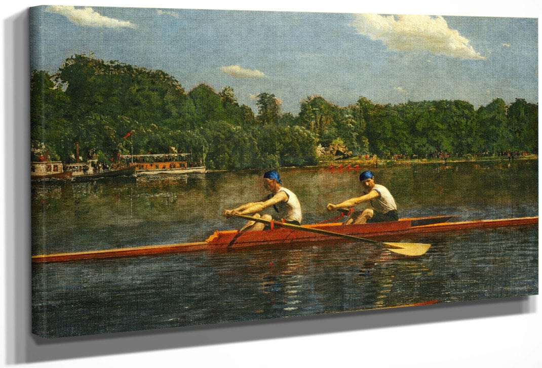 The Biglin Brothers Racing 1872 By Thomas Eakins Fine Art Print