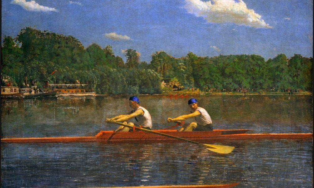 The Biglin Brothers Racing By Thomas Eakins Fine Art Print