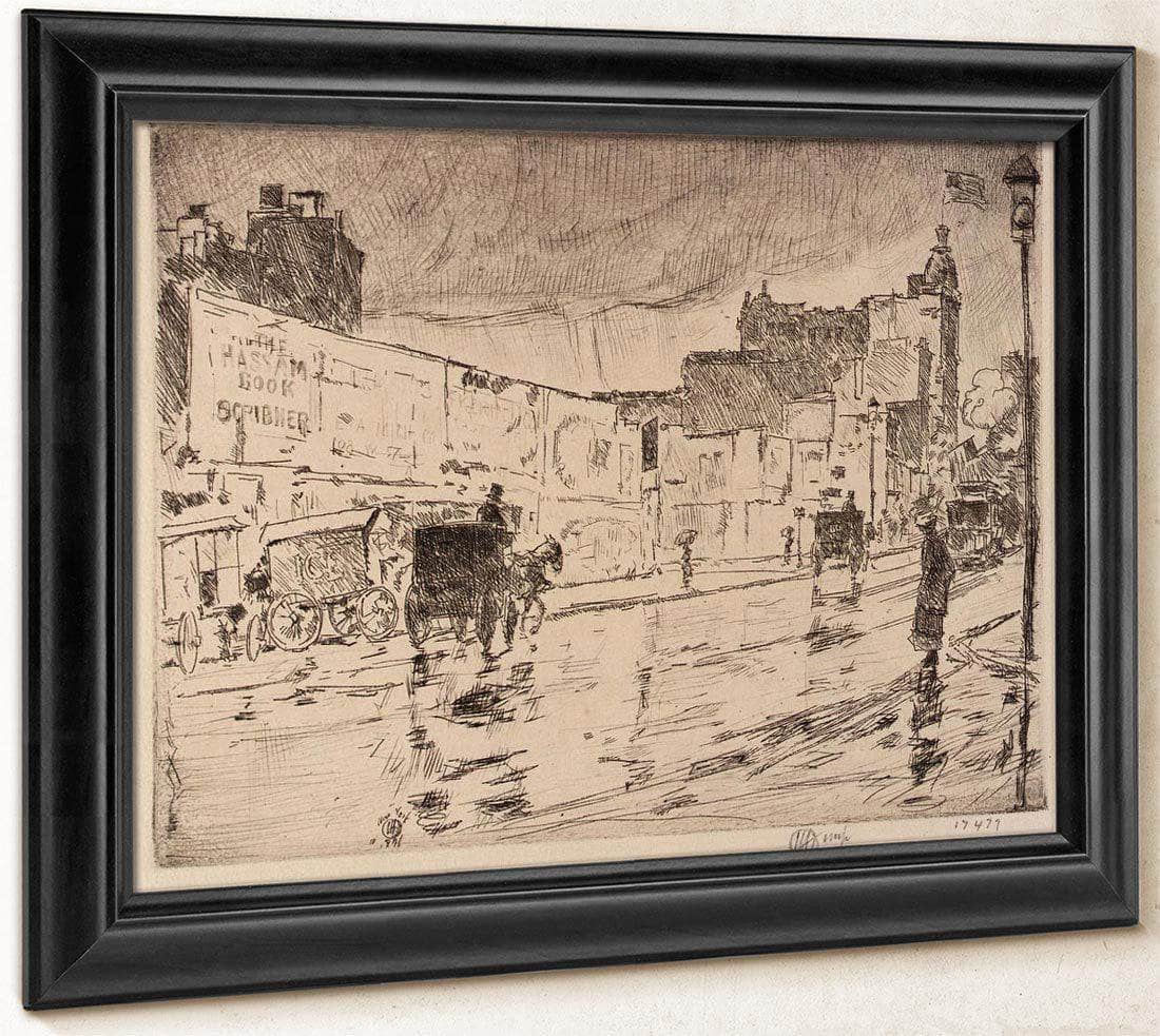 The Billboards, New York By Childe Hassam Fine Art Print