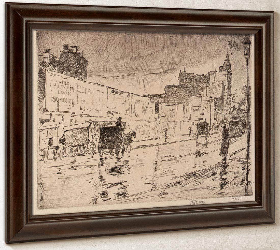 The Billboards, New York By Childe Hassam Fine Art Print