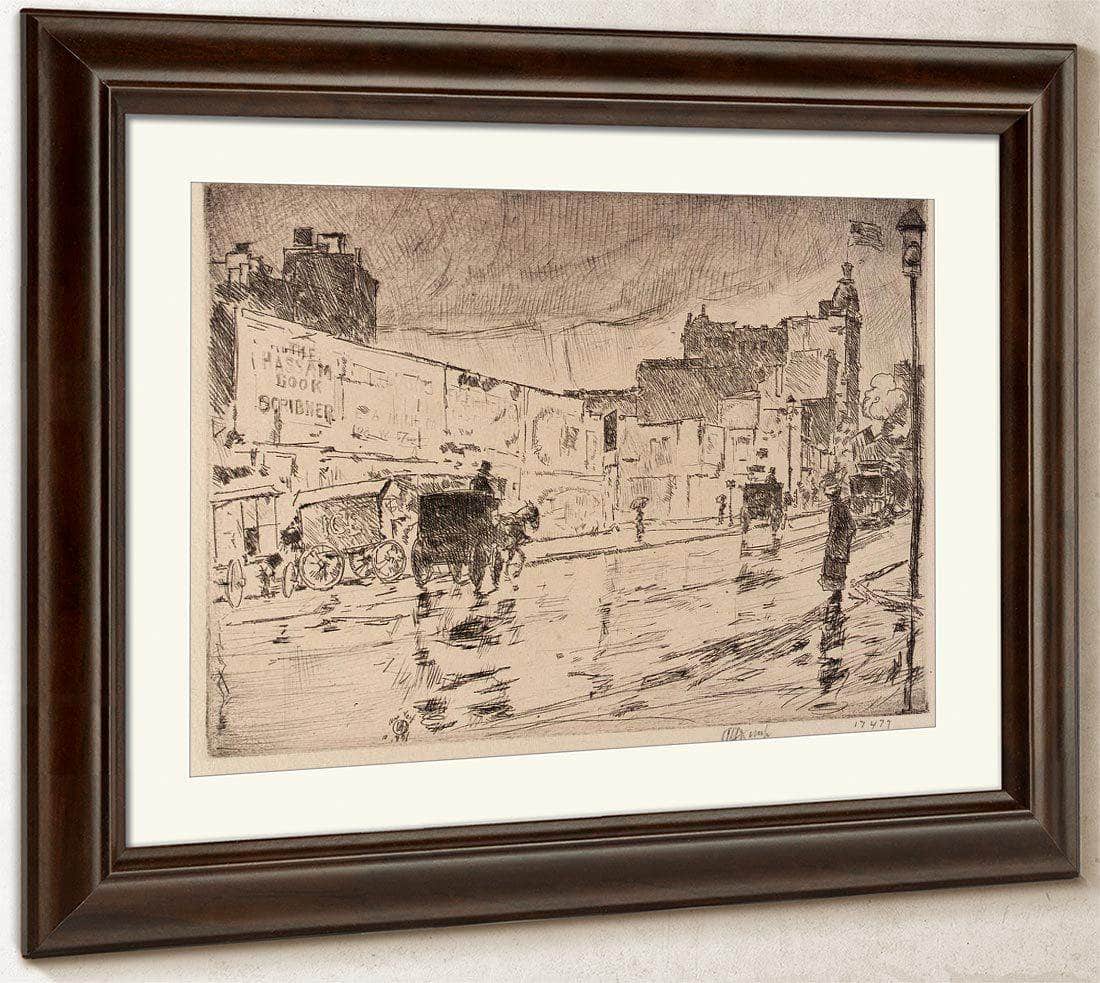 The Billboards, New York By Childe Hassam Fine Art Print