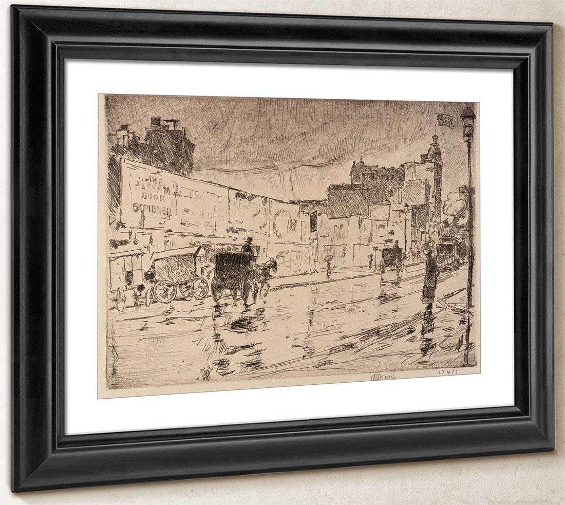 The Billboards, New York By Childe Hassam Fine Art Print