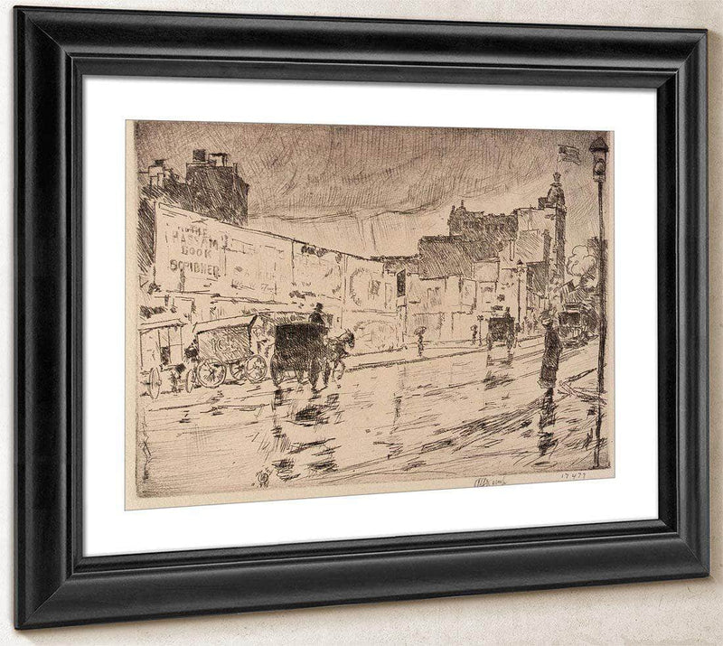 The Billboards, New York By Childe Hassam Fine Art Print