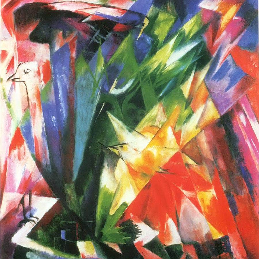 The Birds By Franz Marc Fine Art Print
