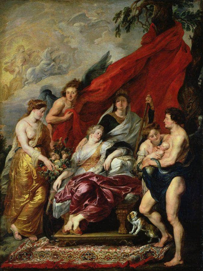 The Birth Of Louis Xiii (1601 43) At Fontainebleau 27Th September 1601 From The Medici Cycle By Peter Paul Rubens Fine Art Print