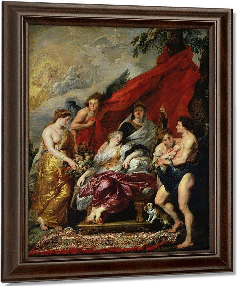 The Birth Of Louis Xiii (1601 43) At Fontainebleau 27Th September 1601 From The Medici Cycle By Peter Paul Rubens Fine Art Print