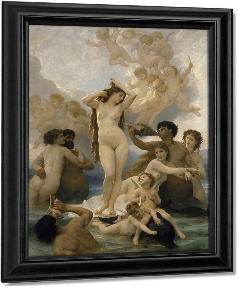 The Birth Of Venus, 1879 By William Adolphe Bouguereau Fine Art Print