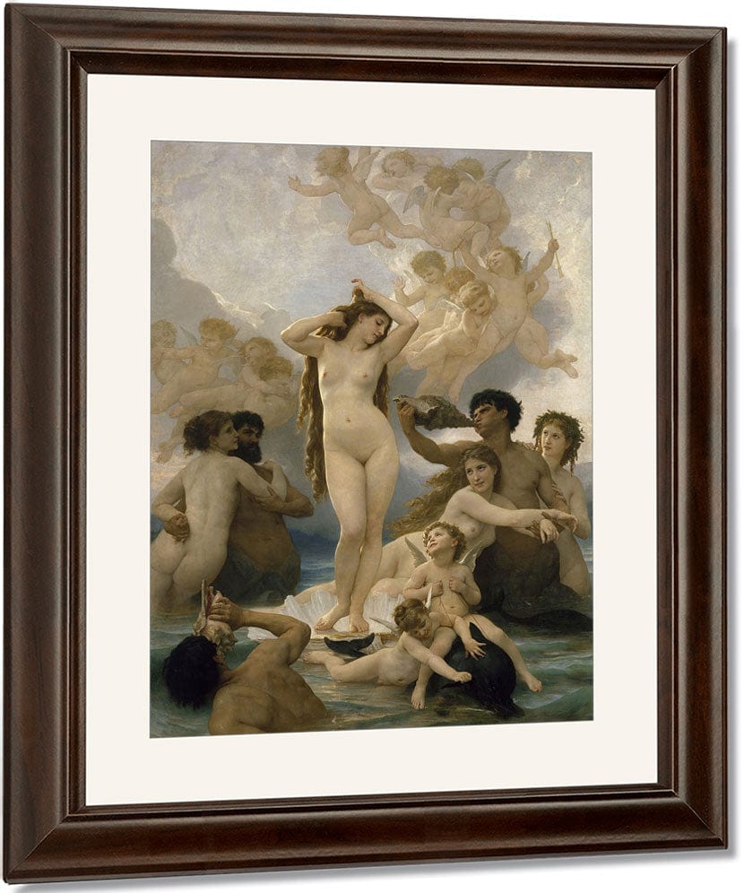 The Birth Of Venus, 1879 By William Adolphe Bouguereau Fine Art Print