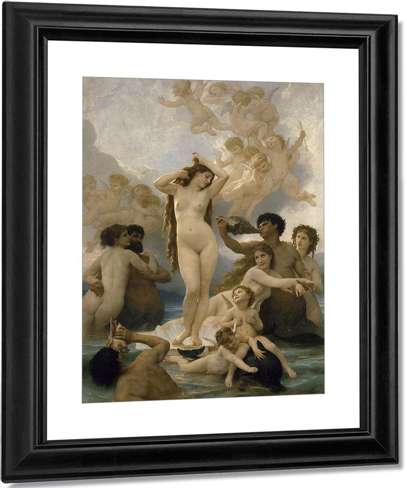 The Birth Of Venus, 1879 By William Adolphe Bouguereau Fine Art Print