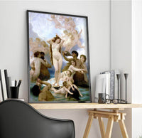 The Birth Of Venus Painting William-Adolphe Bouguereau Canvas Art Fine Art Print