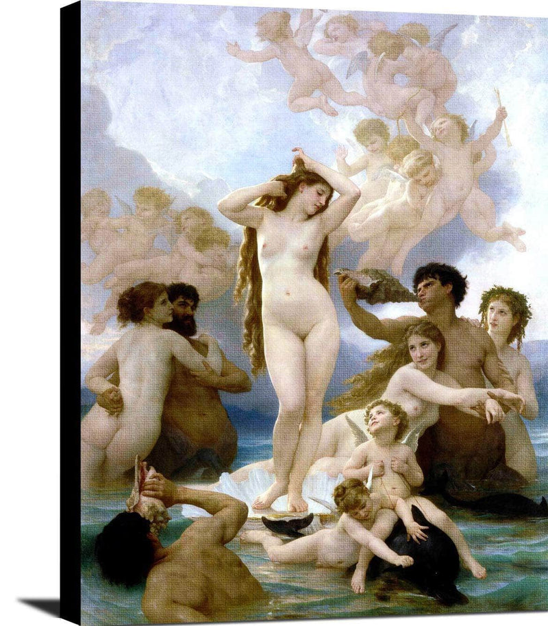 The Birth Of Venus Painting William-Adolphe Bouguereau Canvas Art Fine Art Print