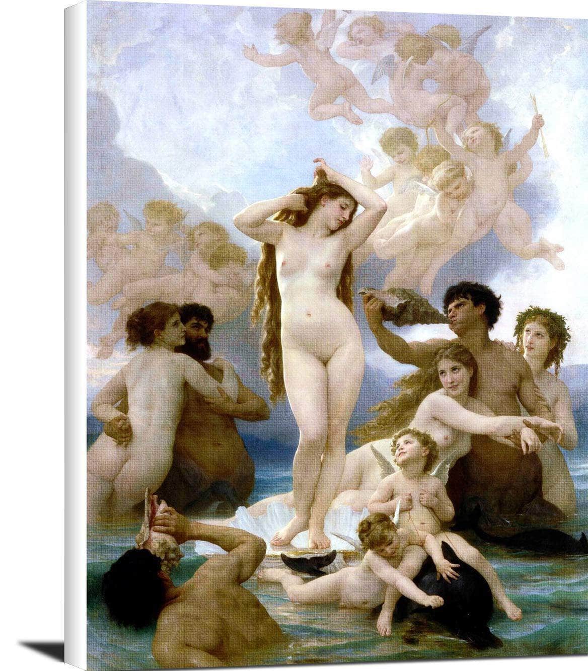 The Birth Of Venus Painting William-Adolphe Bouguereau Canvas Art Fine Art Print