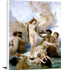 The Birth Of Venus Painting William-Adolphe Bouguereau Canvas Art Fine Art Print