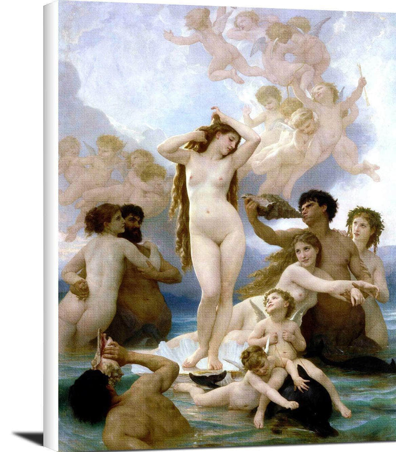 The Birth Of Venus Painting William-Adolphe Bouguereau Canvas Art Fine Art Print
