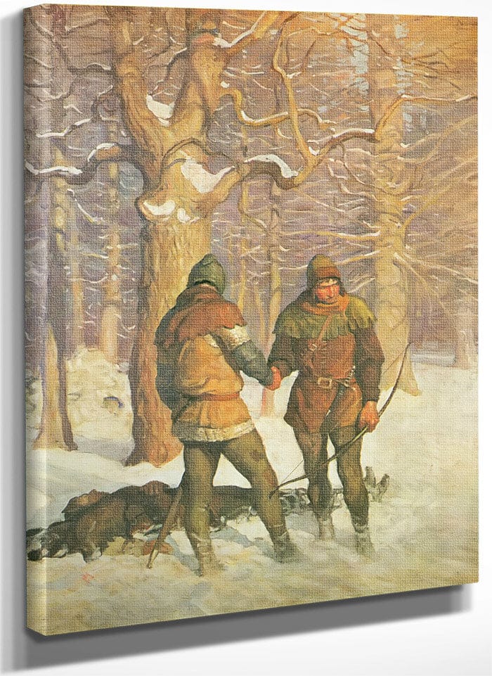 The Black Arrow Flieth Nevermore By NC Wyeth Fine Art Print