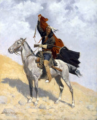 The Blanket Signal Painting Frederic Remington Canvas Art Fine Art Print