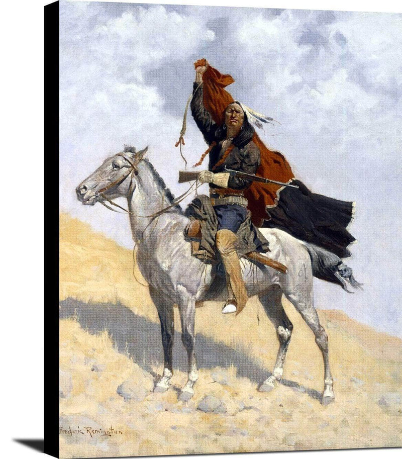 The Blanket Signal Painting Frederic Remington Canvas Art Fine Art Print
