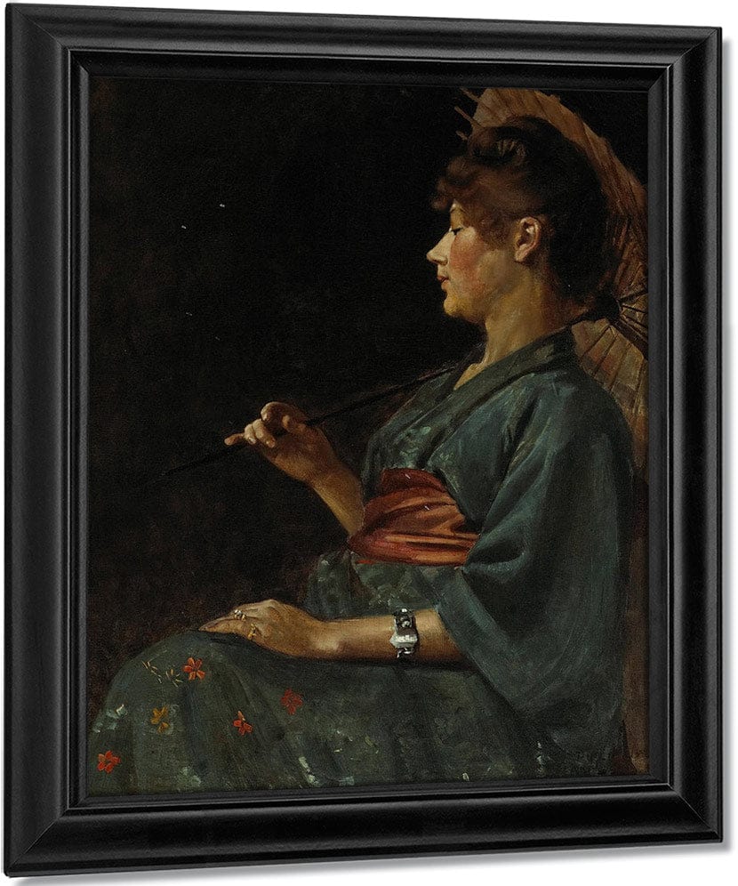 The Blue Kimono, 1888 By Philip Leslie Hale Fine Art Print