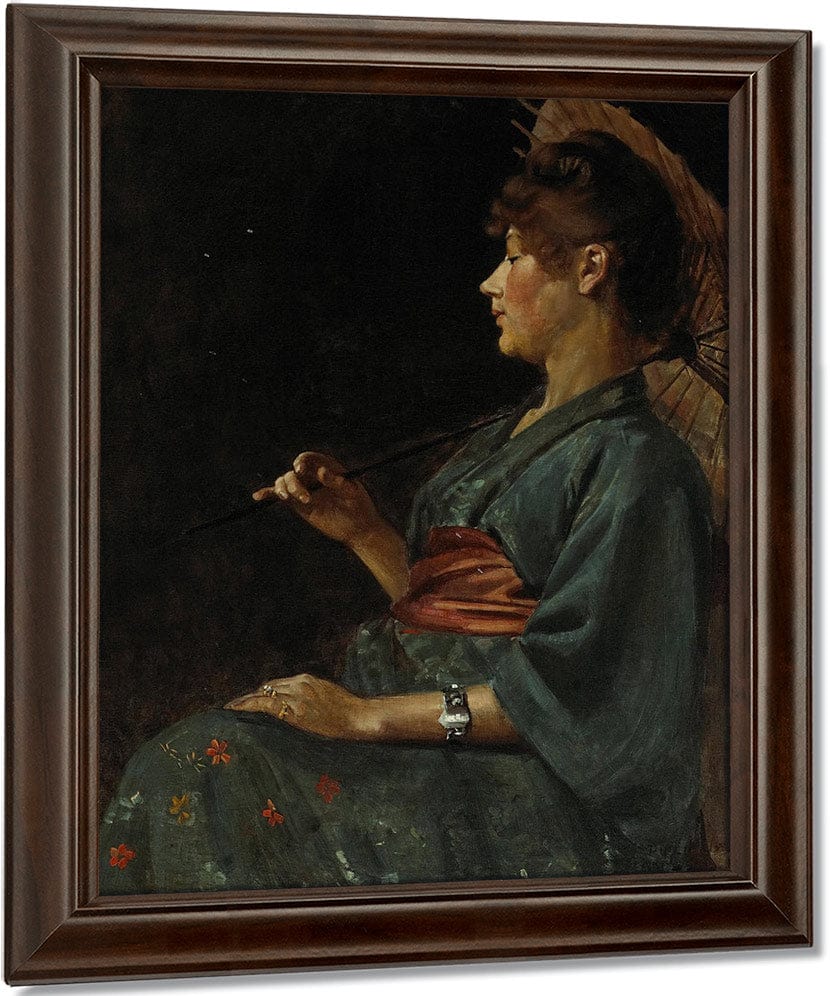 The Blue Kimono, 1888 By Philip Leslie Hale Fine Art Print