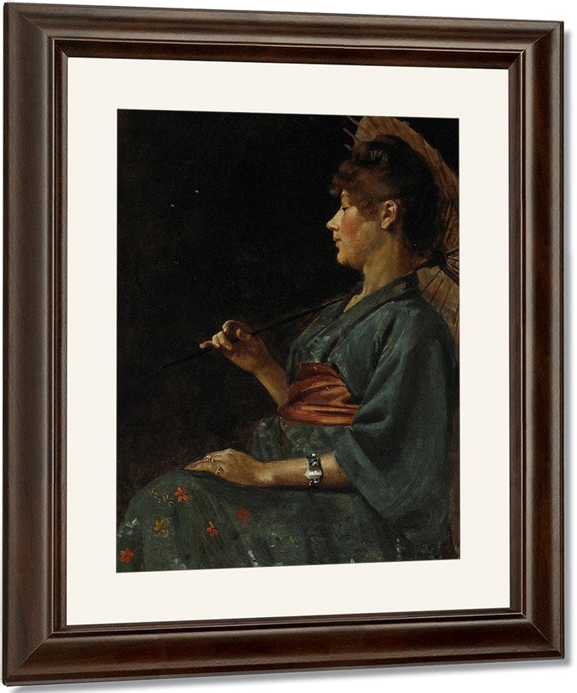 The Blue Kimono, 1888 By Philip Leslie Hale Fine Art Print