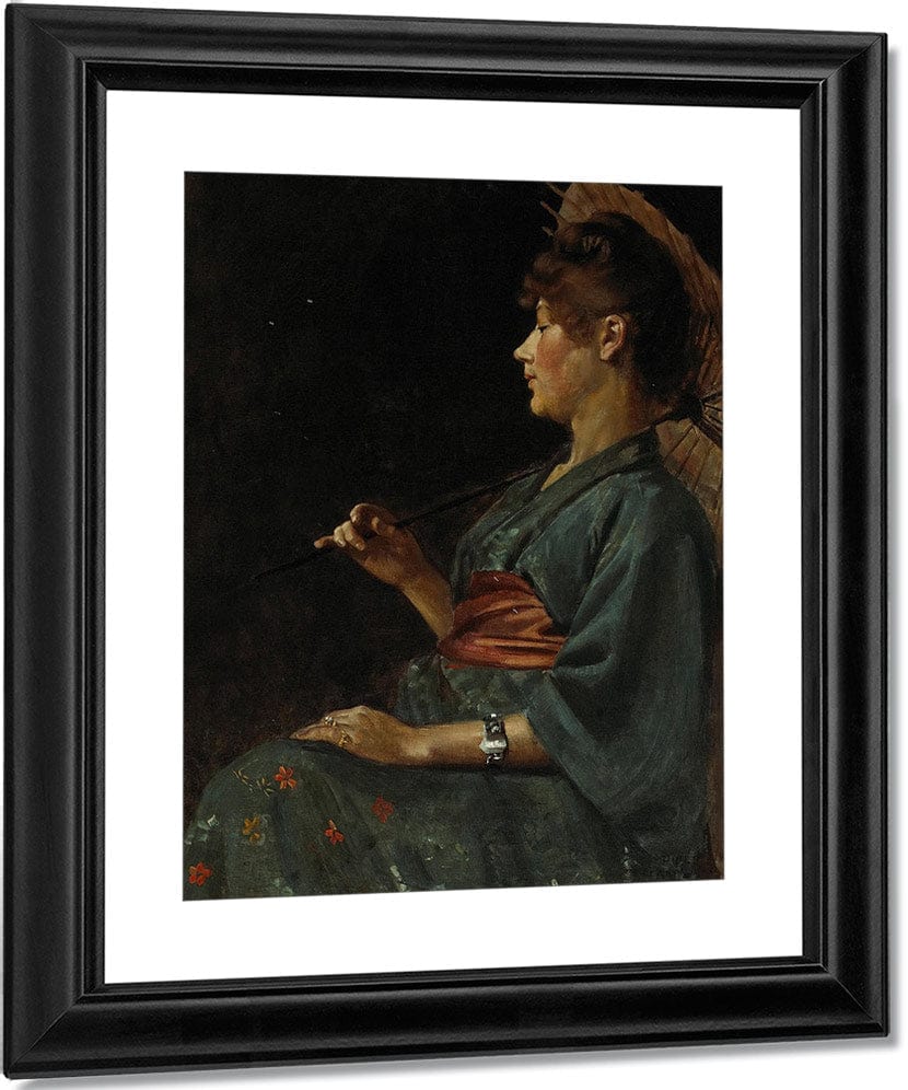 The Blue Kimono, 1888 By Philip Leslie Hale Fine Art Print