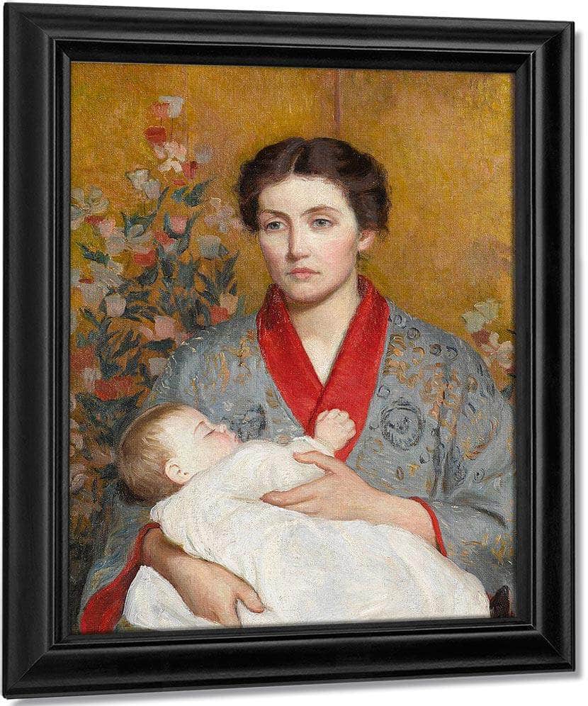 The Blue Kimono By Lilla Cabot Perry Fine Art Print