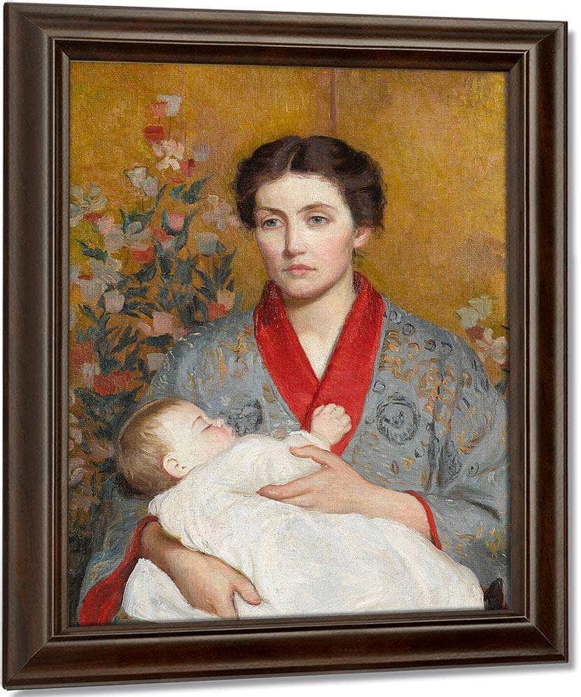 The Blue Kimono By Lilla Cabot Perry Fine Art Print