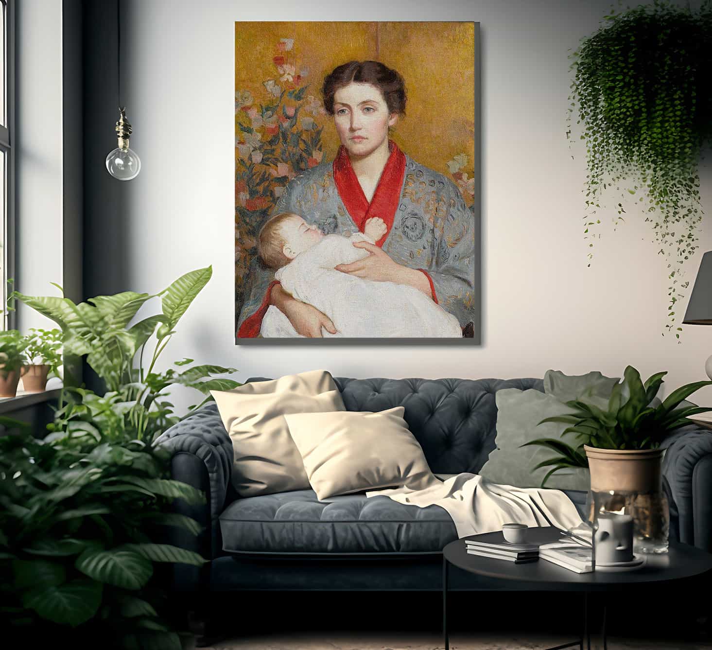 The Blue Kimono By Lilla Cabot Perry Fine Art Print