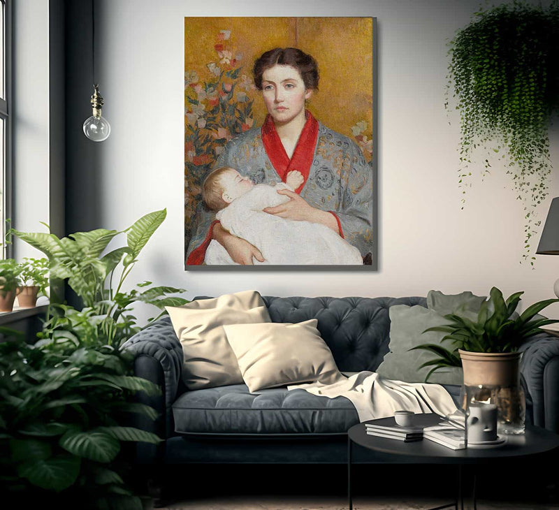 The Blue Kimono By Lilla Cabot Perry Fine Art Print