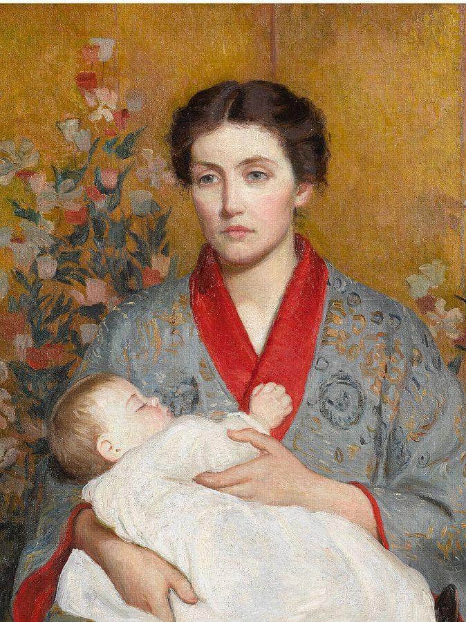 The Blue Kimono By Lilla Cabot Perry Fine Art Print