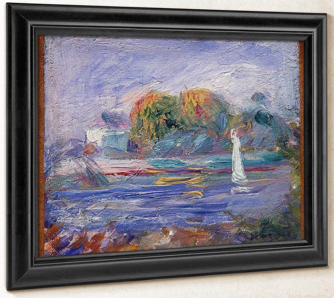 The Blue River By Pierre August Renoir Fine Art Print