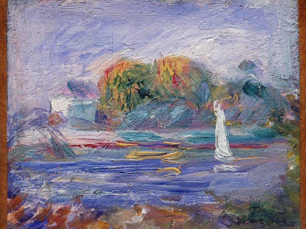 The Blue River By Pierre August Renoir Fine Art Print