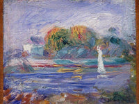 The Blue River By Pierre August Renoir Fine Art Print