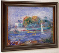 The Blue River By Pierre August Renoir Fine Art Print