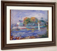 The Blue River By Pierre August Renoir Fine Art Print