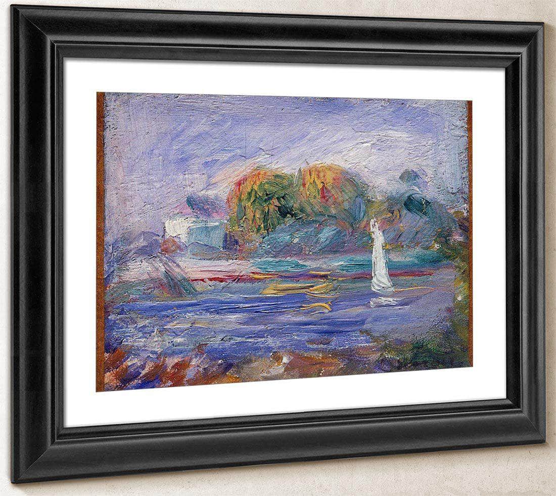 The Blue River By Pierre August Renoir Fine Art Print