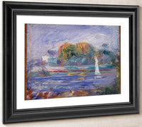 The Blue River By Pierre August Renoir Fine Art Print