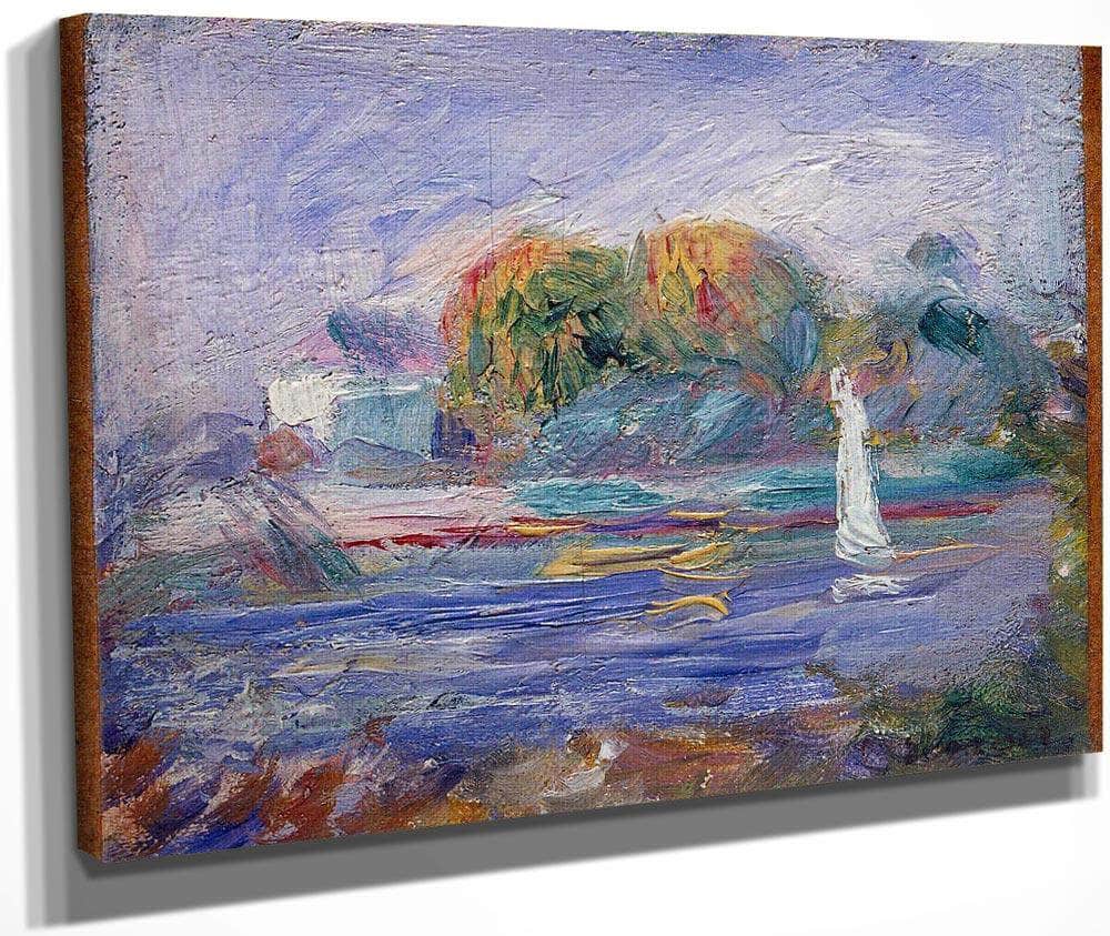The Blue River By Pierre August Renoir Fine Art Print