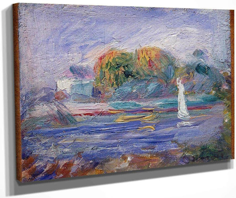 The Blue River By Pierre August Renoir Fine Art Print