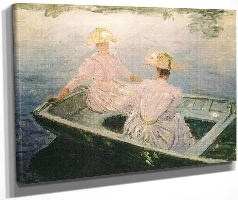 The Blue Rowing Boat By Claude Monet Fine Art Print