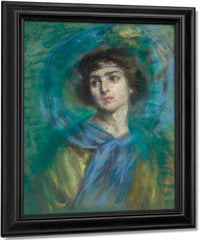 The Blue Scarf By Alice Pike Barney Fine Art Print