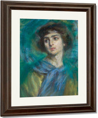 The Blue Scarf By Alice Pike Barney Fine Art Print