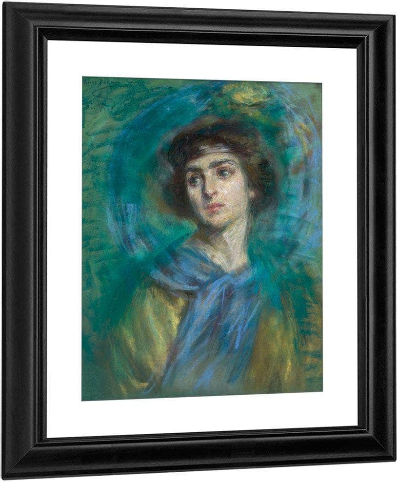 The Blue Scarf By Alice Pike Barney Fine Art Print