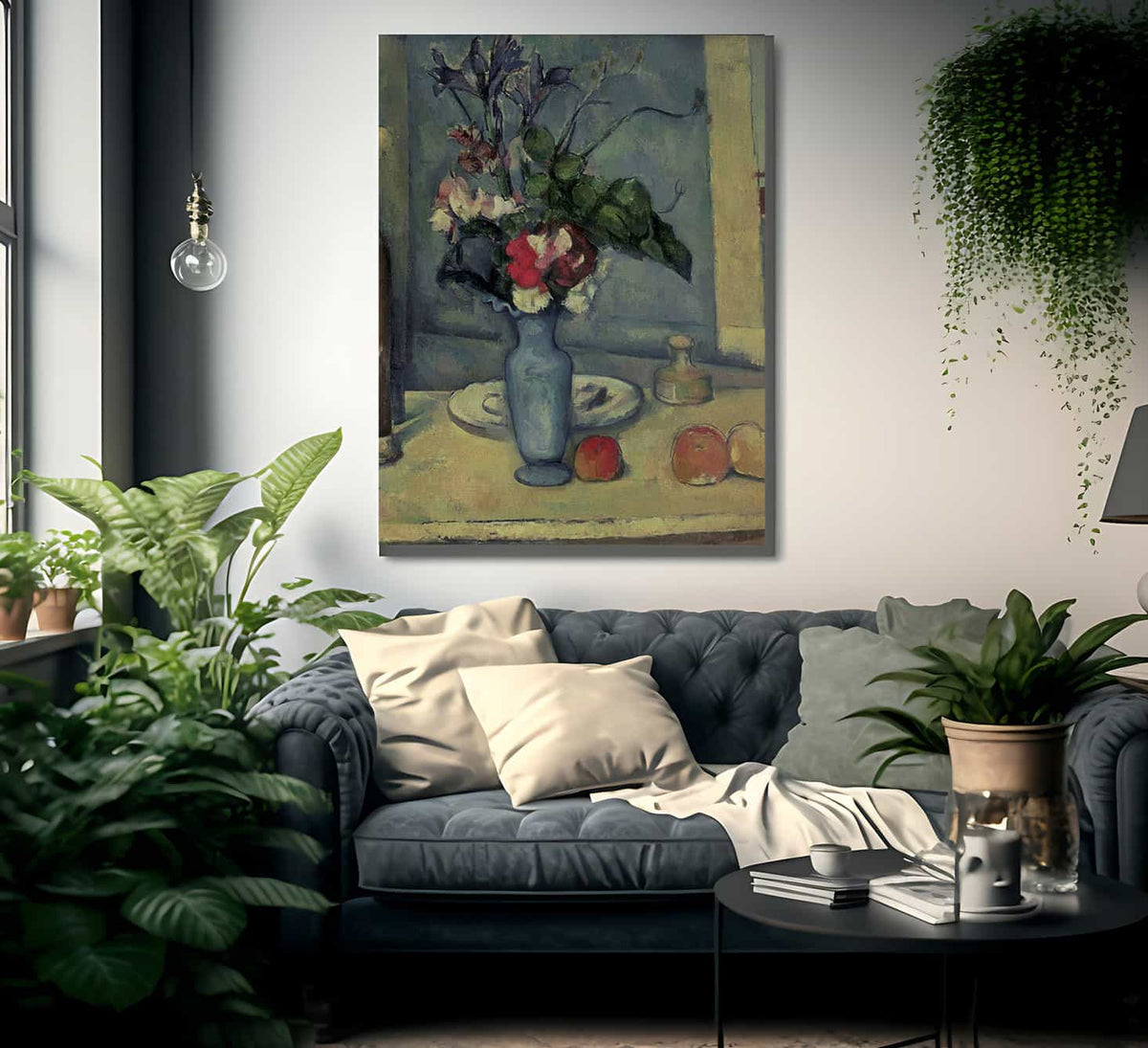 The Blue Vase 1 By Paul Cezanne Fine Art Print