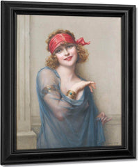 The Blue Veil By Francis Martin Kavel Fine Art Print