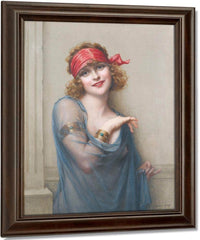 The Blue Veil By Francis Martin Kavel Fine Art Print