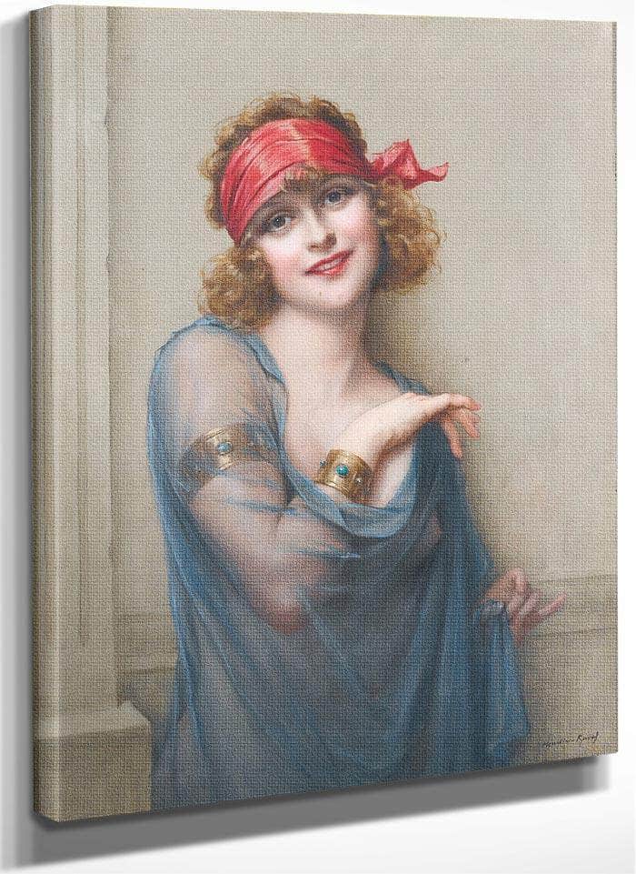 The Blue Veil By Francis Martin Kavel Fine Art Print