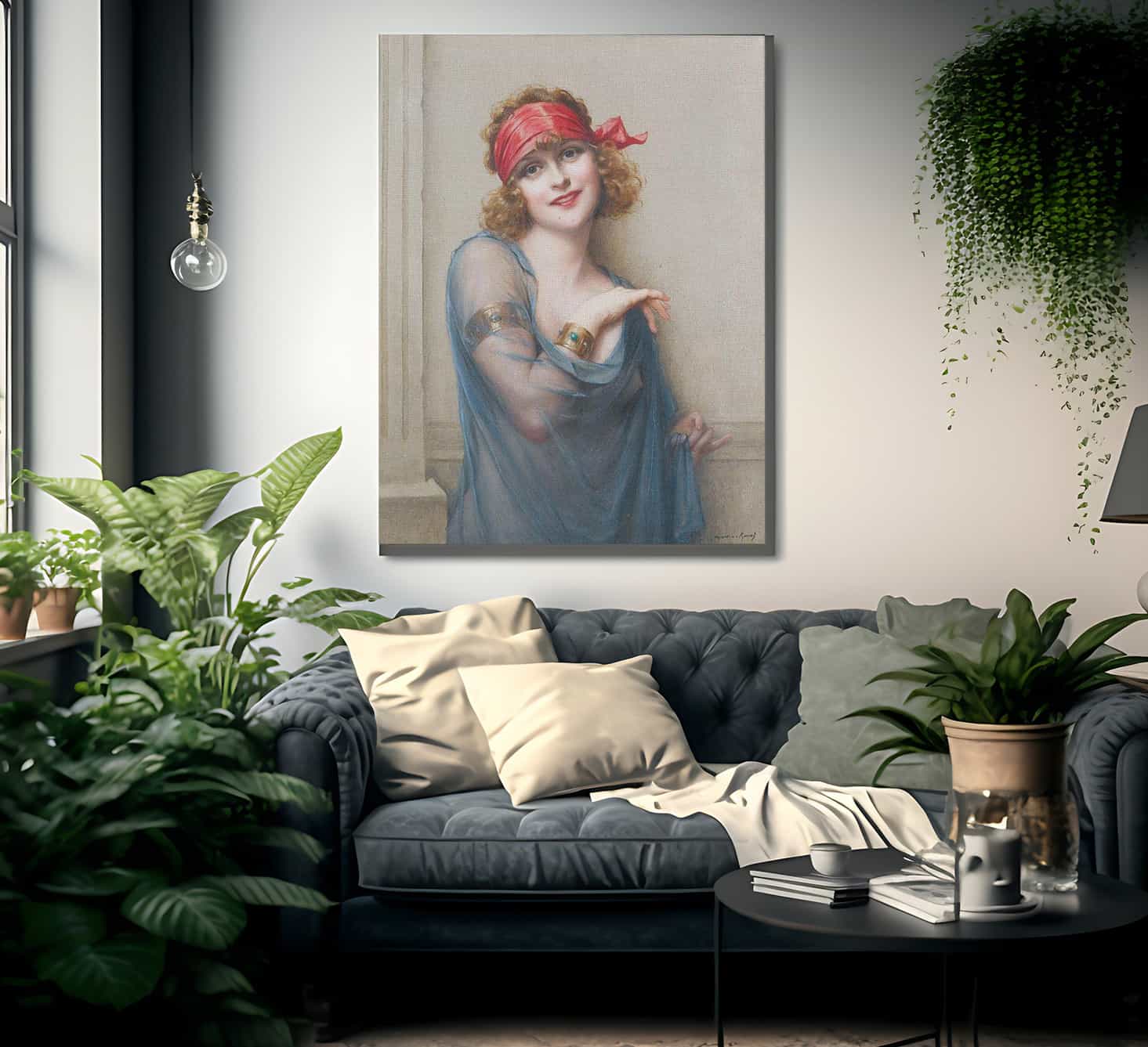 The Blue Veil By Francis Martin Kavel Fine Art Print